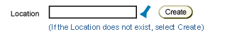 Example of Hint Queing Use of LOV Create Button